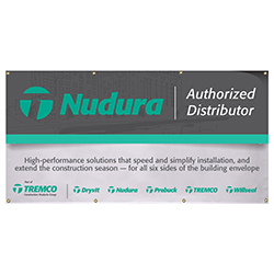 NUDURA AD - 3' X 6' VINYL BANNER